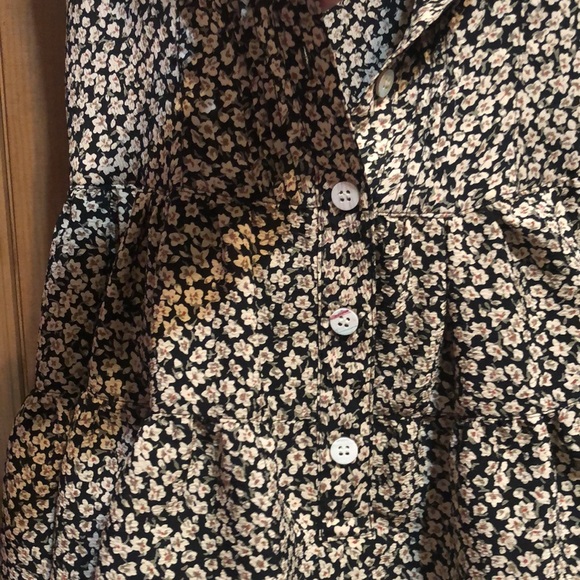 "Wings" vintage dress w/flowers and hourglass silhouette you just can’t capture! - Picture 7 of 11